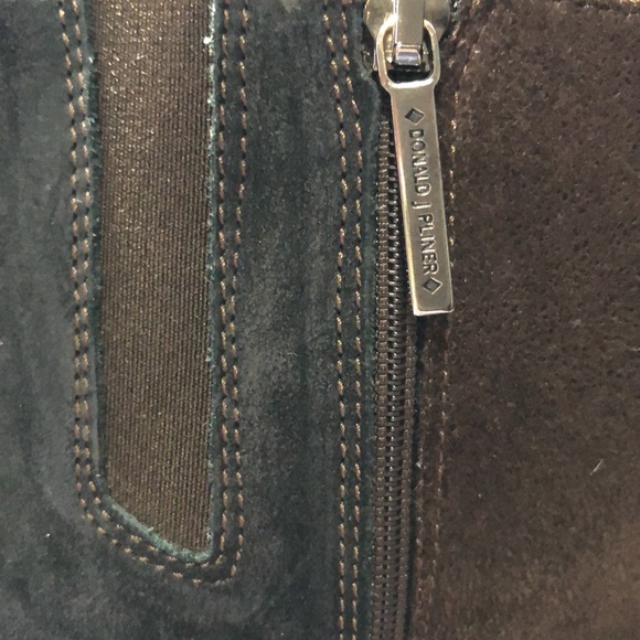 DONALD J. PLINER | Womens Black Leather Brown Suede Gale Knee High Boots size 10 - Picture 14 of 16